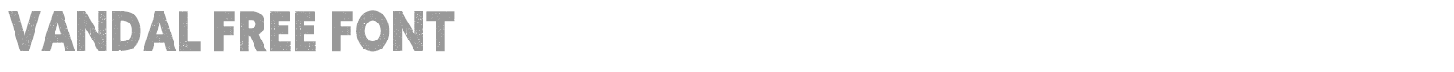 Vandal font preview